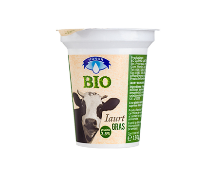 Iaurt ECOLOGIC Monor 3.5% grasime 150g