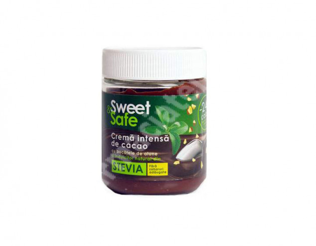 Crema intensa de cacao si alune cu stevie Sweet & Safe