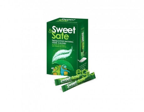 indulcitor natural cu extract de stevie (pliculete) Sweet & Safe