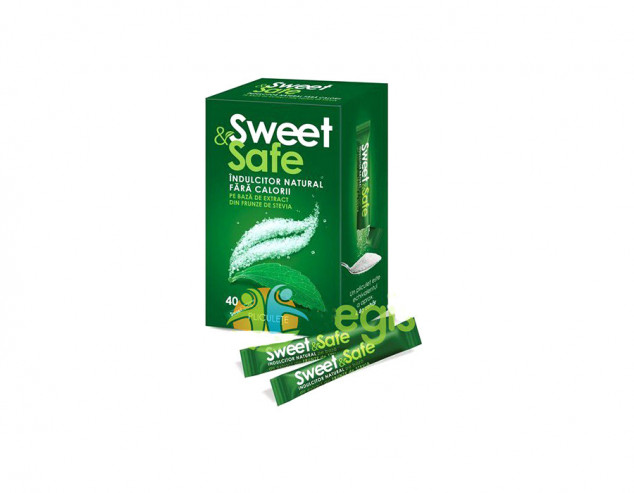 indulcitor natural cu extract de stevie (pliculete) Sweet & Safe