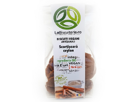 Biscuiti vegani fara zahar cu scortisoara 140g LaBiscuterie