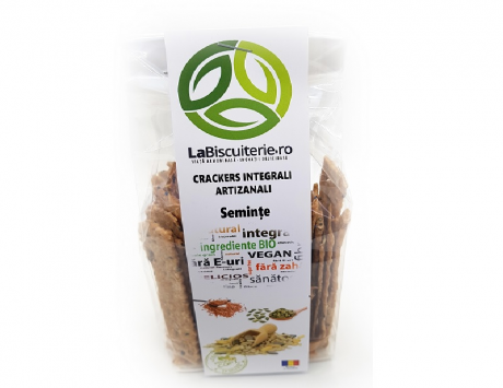 Crackers integrali cu seminte LaBiscuterie