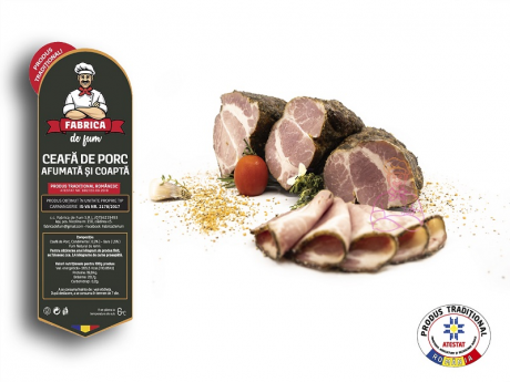 Ceafa de porc coapta si afumata