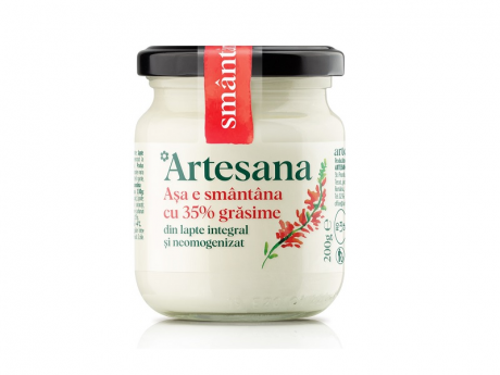 Smântână lapte vacă 35% grăsime Artesana