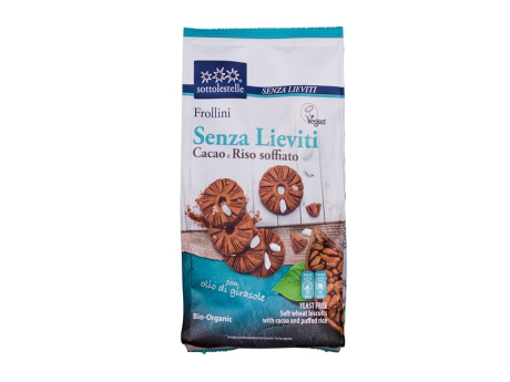 Biscuiti vegan cu cacao si orez Eco 350 g Sottolestelle