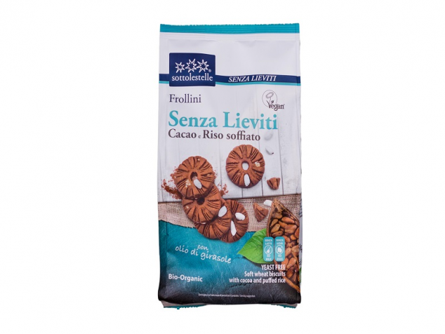 Biscuiti vegan cu cacao si orez eco
