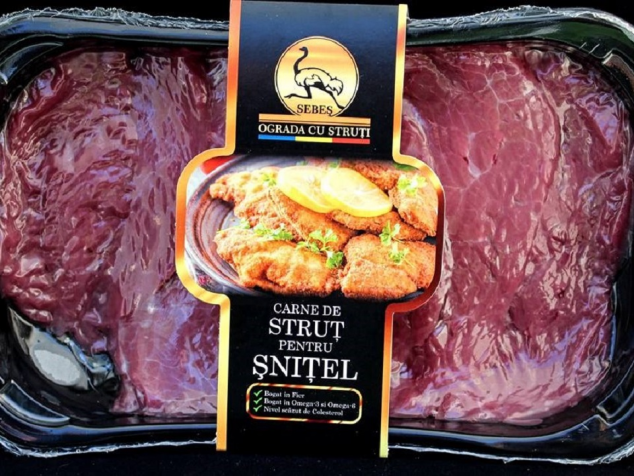 Felii din carne de struț pentru șnitel