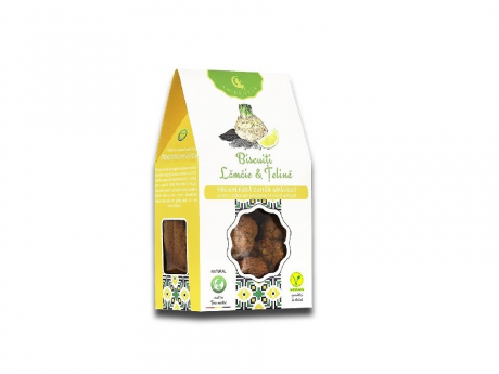 Biscuiti Vegani cu lamaie si telina