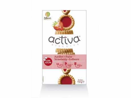 Biscuiti activa cu capsuni