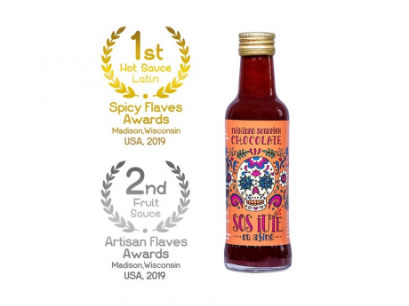 Sos iute cu afine Trinidad Scorpion Chocolate