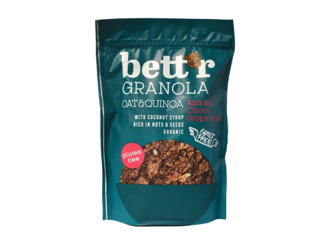Granola cu migdale si ciocolata Bio Fara Gluten 300g Bettr