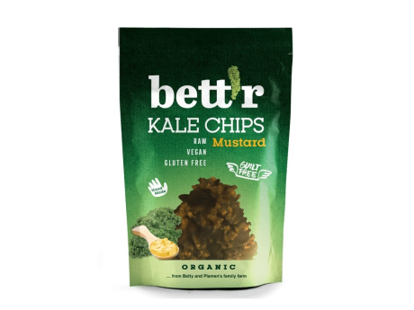 Chips din kale cu muștar RAW BIO Fără Gluten Bettr