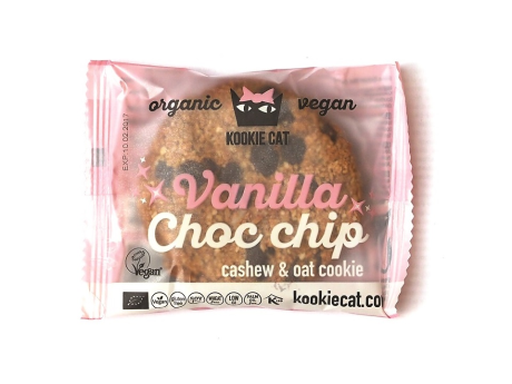 Coockie cu vanilie si ciocolata Fara Gluten Bio 50g Kookie Cat