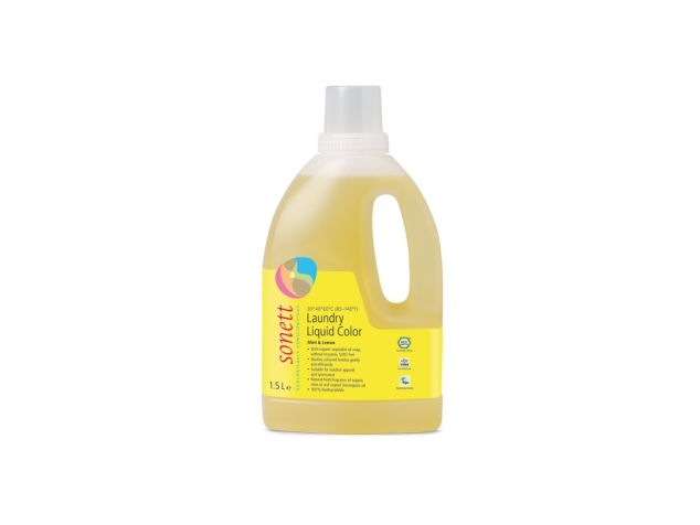 Detergent ecologic lichid pt. rufe colorate - Mentă și Lămâie 1.5L Sonett