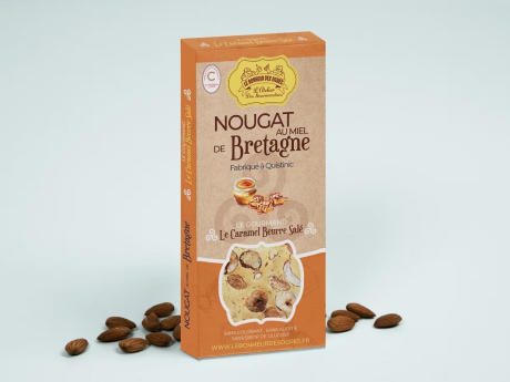 *Nuga cu caramel sarat 80g Le Bonheur des Ogres