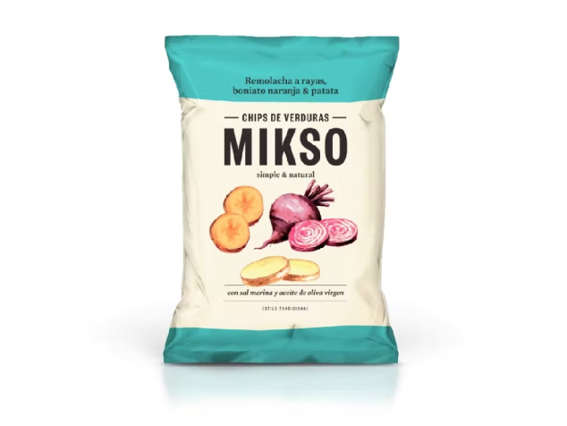 Chips din sfeclă, cartofi dulci și cartofi Mikso