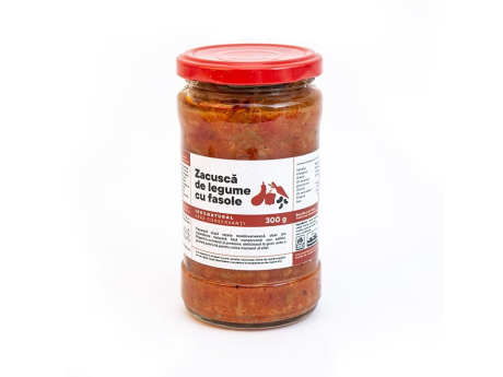 Zacusca de legume cu fasole 300g
