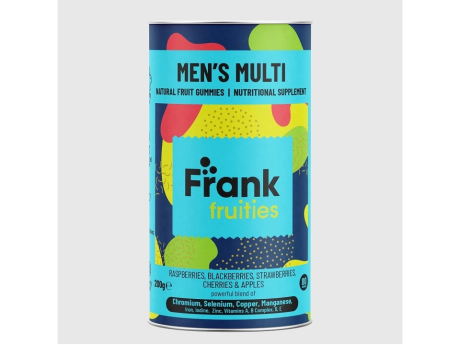 Frank Fruities - Multivitamine Men – Drajeuri din fructe (Fructe de Pădure și Măr) fortificate cu Vitamine și Minerale