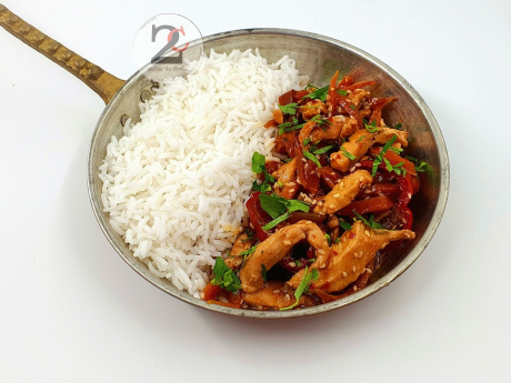Piept de pui Teriyaki cu orez basmati 