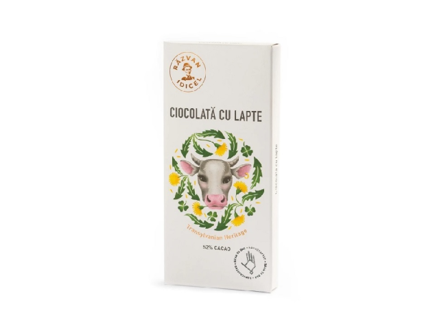 Ciocolată Răzvan cu lapte 50% cacao Congo 80g Bio