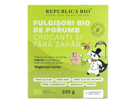 Fulgișori Bio de porumb, crocanți, fără zahar, fără gluten - Republica BIO