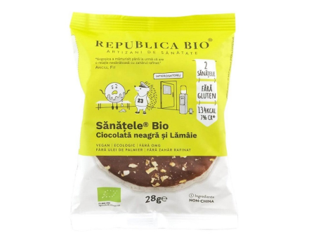Sănățele BIO Ciocolată neagră și Lămâie, ecologic, fără gluten - Republica Bio