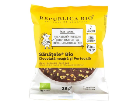 Sănățele BIO Ciocolată neagră și Portocală, ecologic, fără gluten