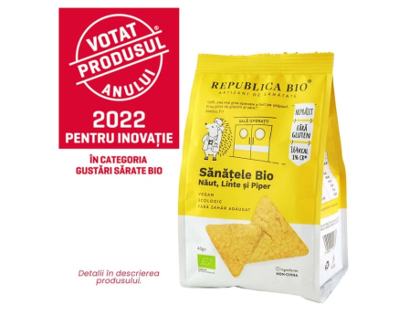 Sănățele BIO Năut, Linte și Piper, ecologic, fără gluten