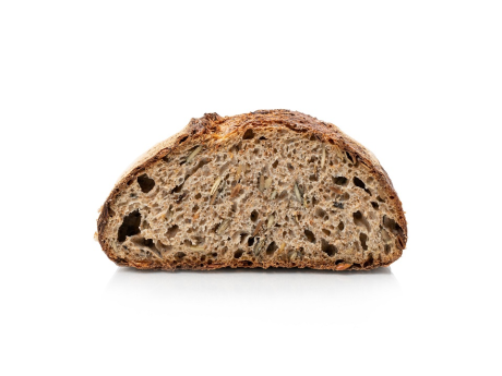 Pâine integrală de grâu cu seminţe de dovleac jumătate