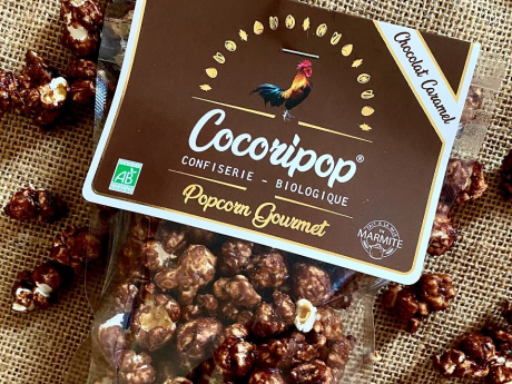 Popcorn cu ciocolată și caramel BIO - Cocoripop