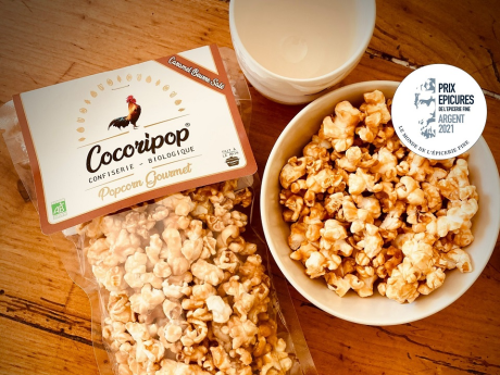 Popcorn cu unt și caramel sărat BIO - Cocoripop