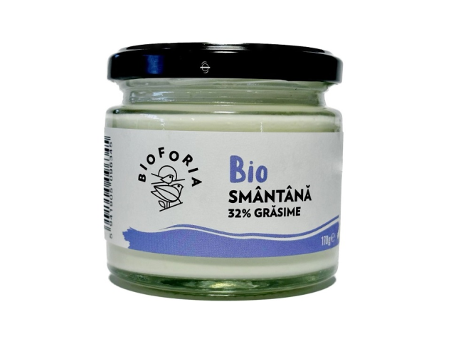 Smântână 32% grăsime Bioforia - Borcan