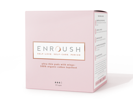 Enroush - Absorbante Bumbac Organic- Super