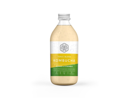 +Sticla Tonic-Blend Kombucha Ghimbir & Citronela BIO 330ml