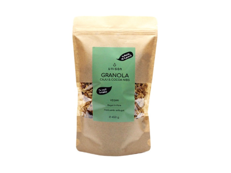 Granola cu Caju si Fulgi de cacao Fara Zahar 450g Unison