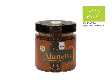 Alunette - Cremă din alune de pădure cu cacao BIO - ALLU