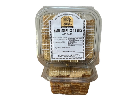 Napolitane Lica cu nuca 200g - Cuptorul Bunicii