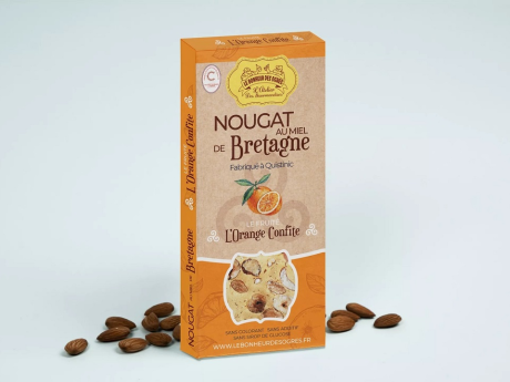*Nuga cu portocale confiate 80g Le Bonheur des Ogres