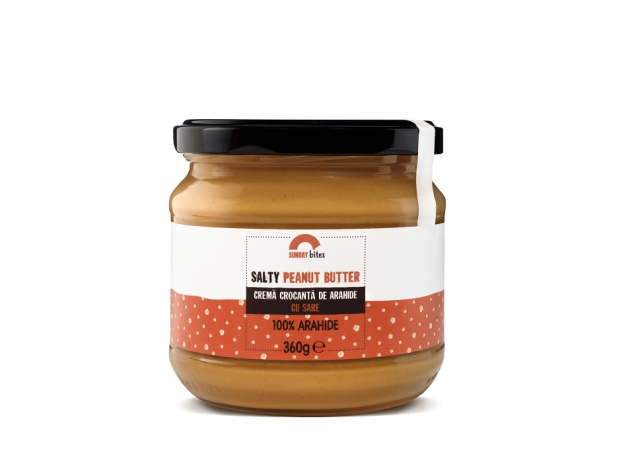 Peanut Butter - Cremă crocantă de arahide cu sare - Sunday Bites