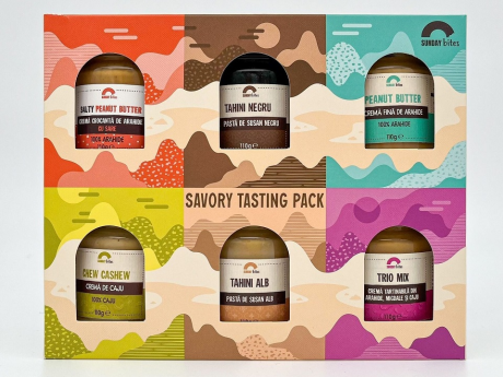 Savory Tasting Pack 6 x 100g - Sunday Bites