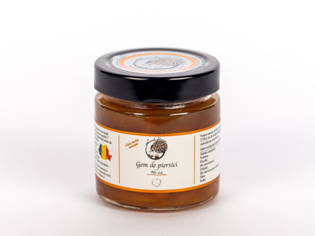 Gem de piersici fara zahar 240g - Livada Domnitei