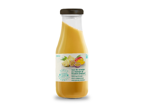 Suc Bio de ananas cu mango și fructul pasiunii - Dirty Organics
