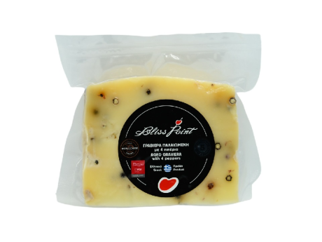 Brânză Graviera maturată 5 luni cu 4 tipuri de piper