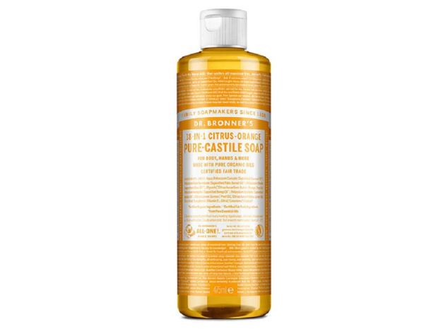 Săpun Organic de Castilia 18-in-1, Citrice 475ml (Lichid) - Dr. Bronner's