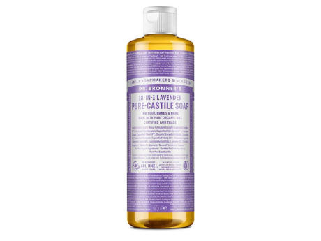 Săpun Organic de Castilia 18-in-1, Lavandă (Lichid) 60ml - Dr. Bronner's