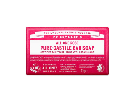 Săpun Organic de Castilia Trandafiri (Solid) - Dr. Bronner's