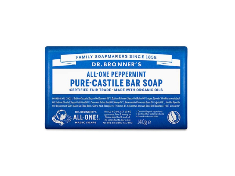 Săpun Organic de Castilia Mentă (Solid) - Dr. Bronner's