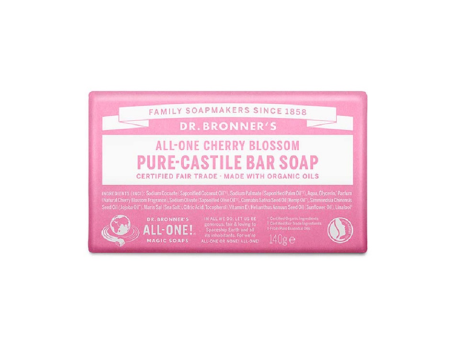 Sapun Organic de Castilia Flori de Cires (Solid) 140g - Dr. Bronner's