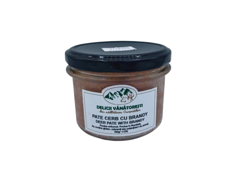 Pate de cerb cu brandy 180gr Delicii Vanatoresti