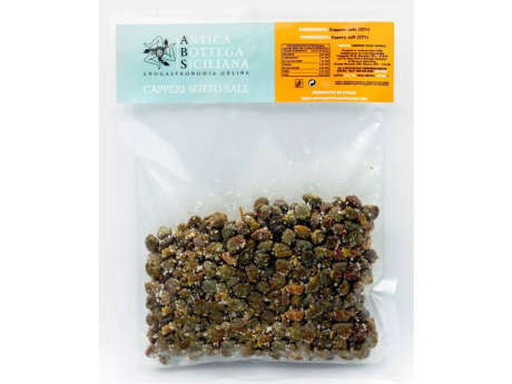 Capere siciliene in sare la Punga 100g - Antica Bottega Siciliana